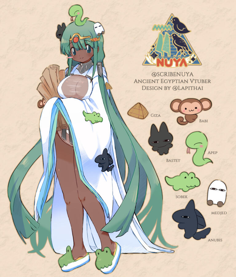 Credits: Live 2D model: @nyandoseru Rigging: @loamisland Design: + Ref @lapithai Logo: @aoneko2_osakana Credits: Live 2D model: @nyandoseru Rigging: @loamisland Design: + Ref @lapithai Logo: @aoneko2_osakana